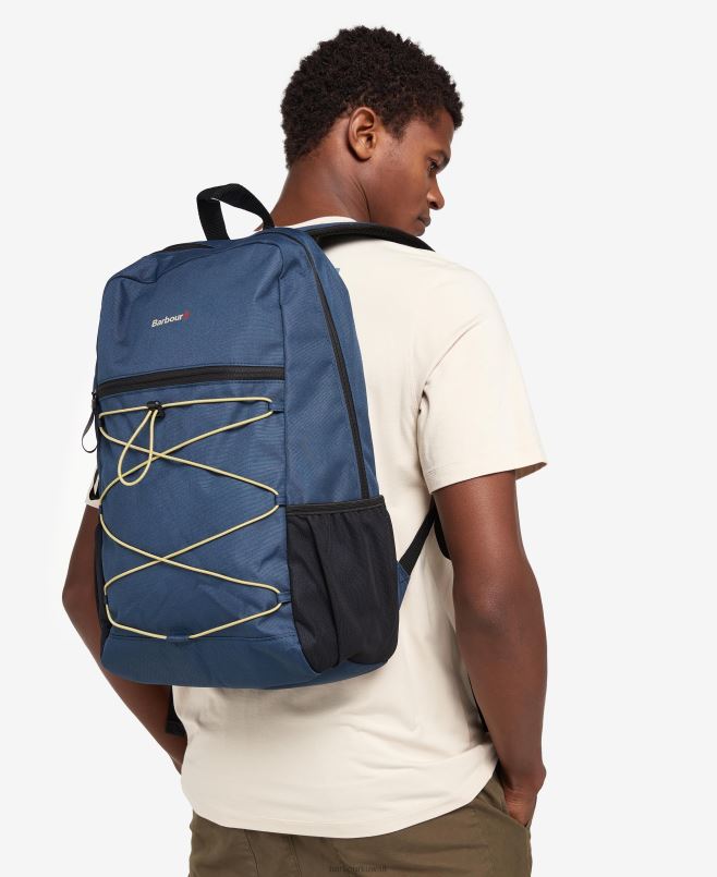 Barbour رجال حقيبة ظهر Arwin Canvas Explorer H2VVL2210 مُكَمِّلات بحيرة / غولدن جرين