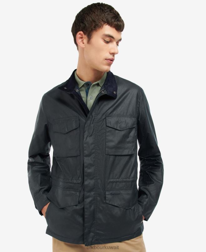 Barbour رجال جاكيت مشمع Farnham H2VVL53 ملابس حكيم