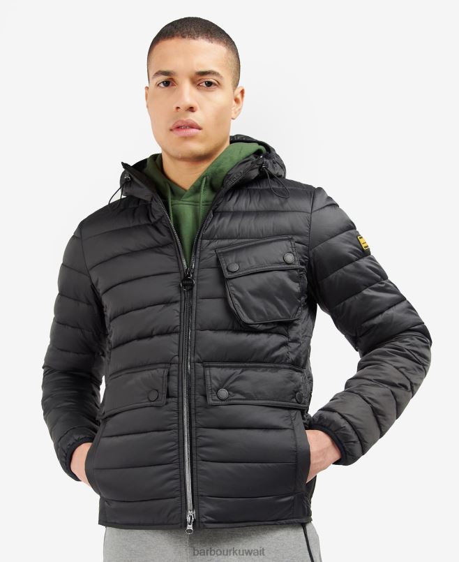 Barbour رجال جاكيت مبطن بغطاء رأس ريسر أوستون H2VVL101 ملابس حكيم