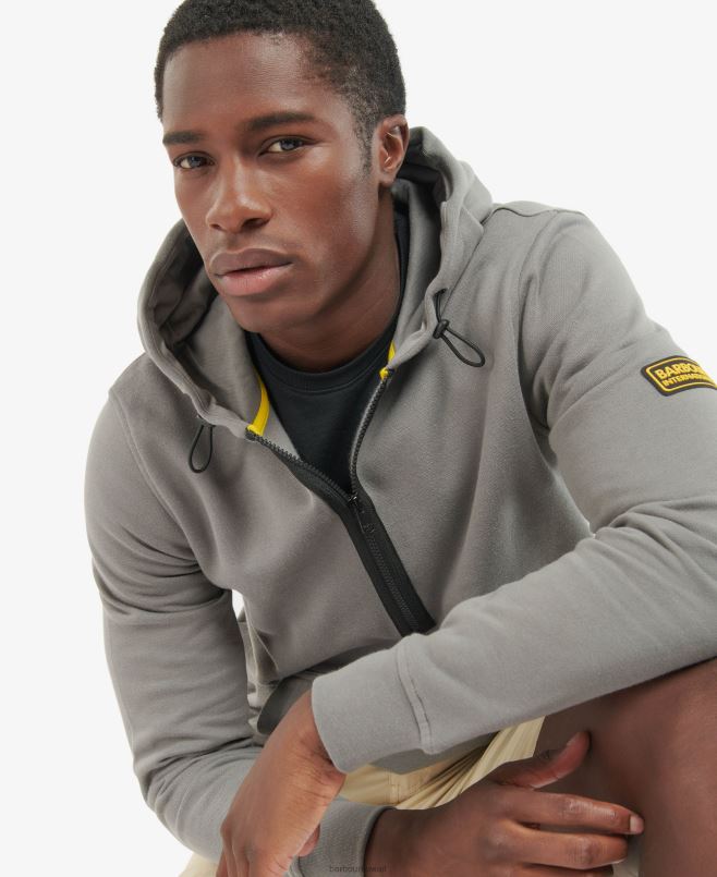 Barbour رجال هوديي نصف الرمز البريدي H2VVL1070 ملابس أسود