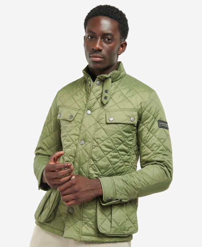 Barbour رجال جاكيت إريال مبطن H2VVL109 ملابس طحلب خفيف