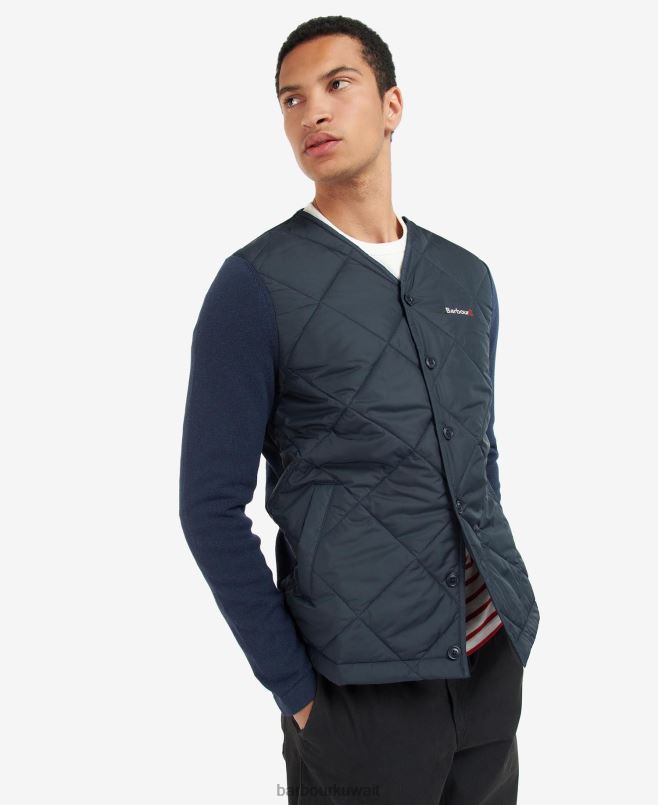 Barbour رجال كارديجان مبطن مبطن H2VVL1095 ملابس الكلاسيكية البحرية