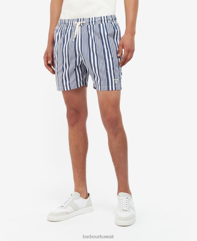 Barbour رجال شورت السباحة ديكهام H2VVL1156 ملابس أحمر كلاسيكي