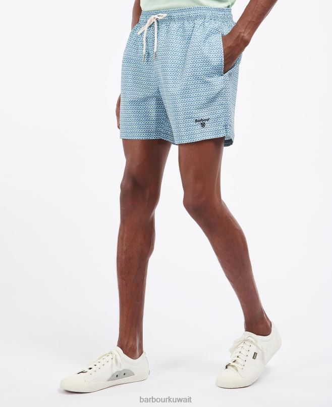 Barbour رجال شورت السباحة الجغرافي الماس H2VVL1187 ملابس القوات البحرية
