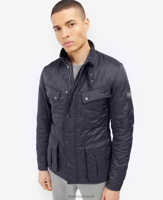 Barbour رجال جاكيت مبطن ماركة تورير أريل بولار H2VVL120 ملابس فحم