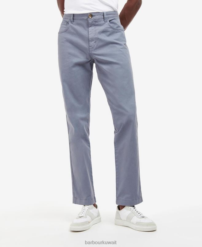 Barbour رجال بنطلون قطني طويل H2VVL1204 ملابس مغسول باللون الأزرق