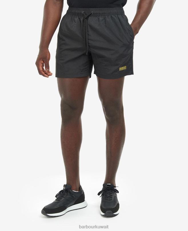 Barbour رجال شورت سباحة أساسي بشعار صغير H2VVL1224 ملابس القطيفة
