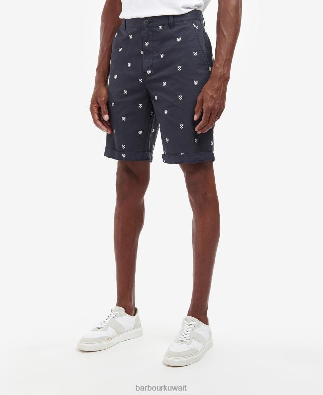 Barbour رجال شورت مطرز H2VVL1230 ملابس الكلاسيكية البحرية