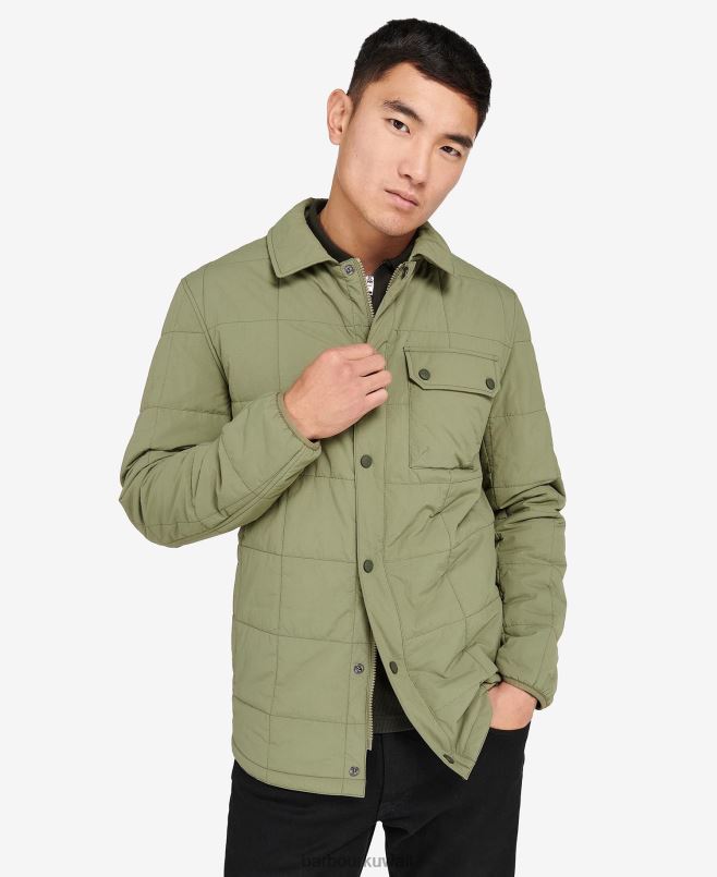 Barbour رجال سترة قميص مبطن بجولة H2VVL141 ملابس أسود كلاسيكي