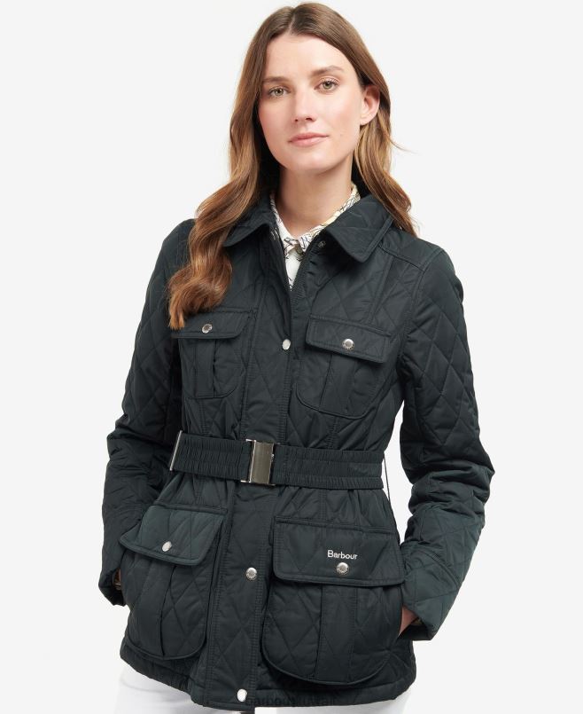 Barbour نحيف جاكيت مبطن دفاع بحزام H2VVL1488 ملابس زيتون / قديم