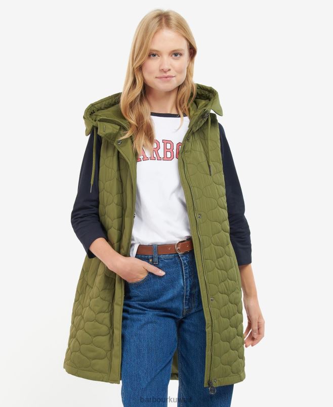 Barbour نحيف نهلة جيليه H2VVL1570 ملابس شجرة زيتون