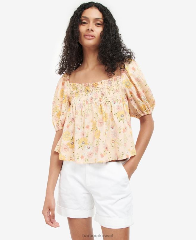 Barbour نحيف أعلى المرجان H2VVL1616 ملابس متعدد الضوء