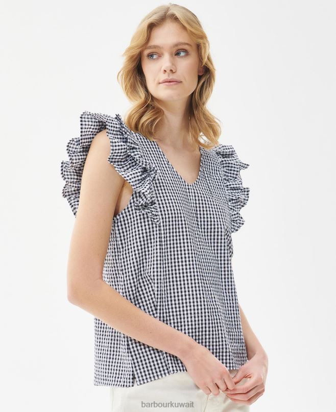 Barbour نحيف أعلى الشوك H2VVL1628 ملابس فحص البحرية