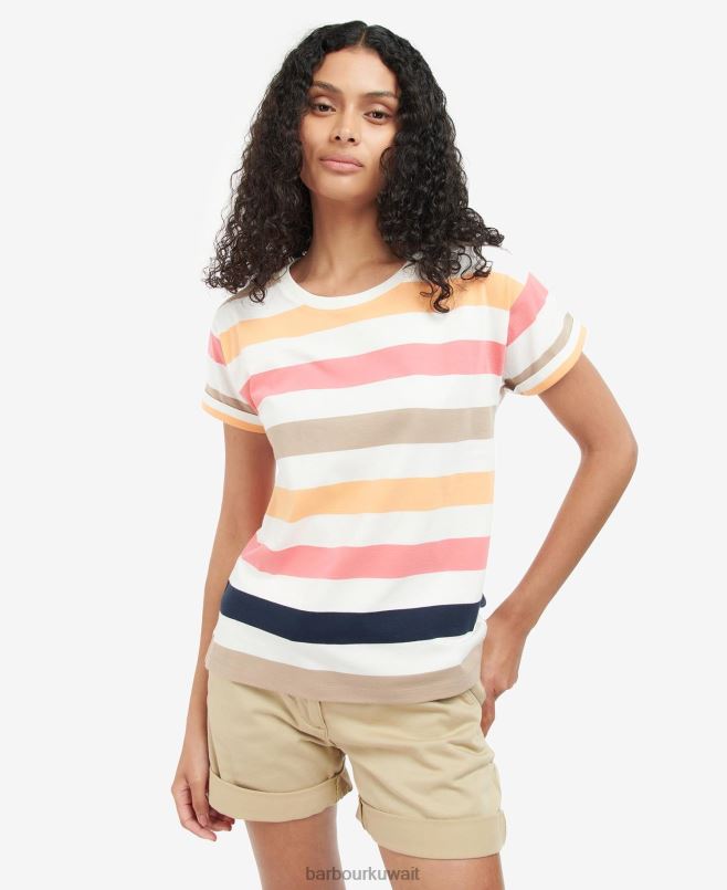 Barbour نحيف أعلى لينديل H2VVL1647 ملابس زبدة خفيفة متعددة