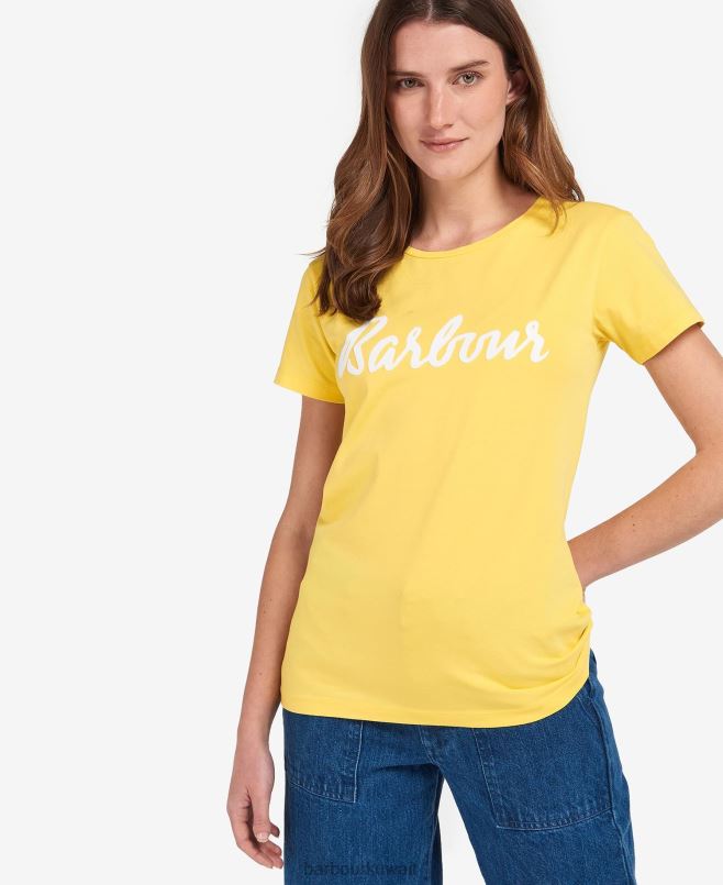 Barbour نحيف تي شيرت أوتيربيرن H2VVL1696 ملابس البحرية / الأبيض