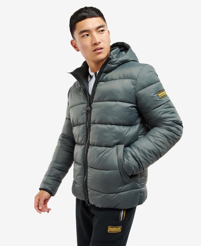 Barbour رجال سترة مبطن بوبر تراث H2VVL170 ملابس فحم