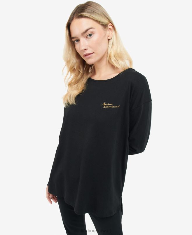 Barbour نحيف أعلى أوتودروم H2VVL1731 ملابس أسود كلاسيكي