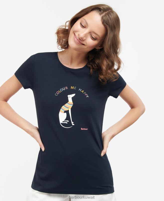 Barbour نحيف تي شيرت بوللاند H2VVL1737 ملابس كلاسيكي أبيض