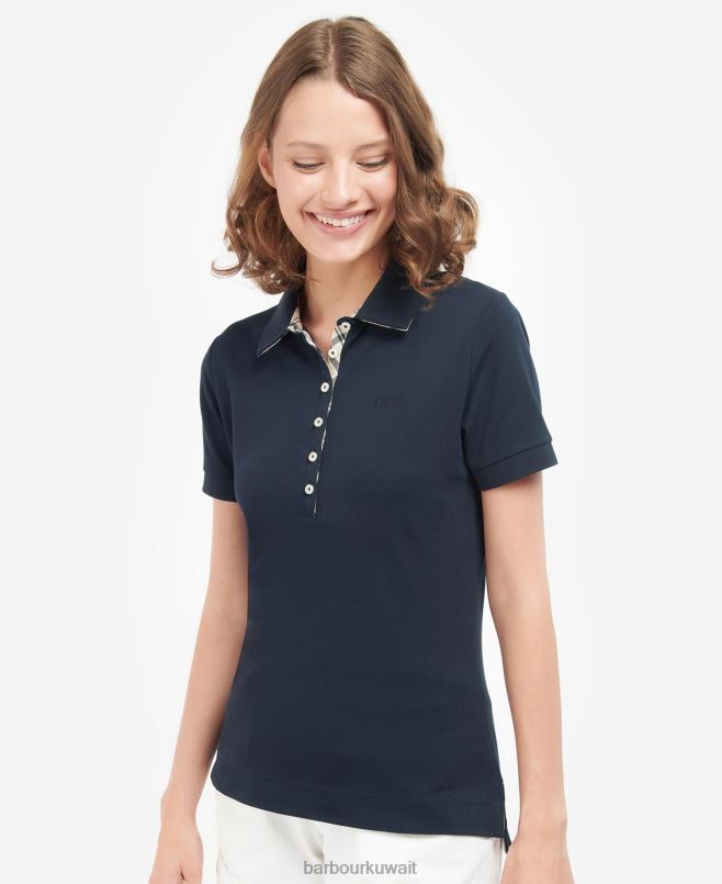 Barbour نحيف أعلى ميناء H2VVL1757 ملابس وردي / نيلي ترتان