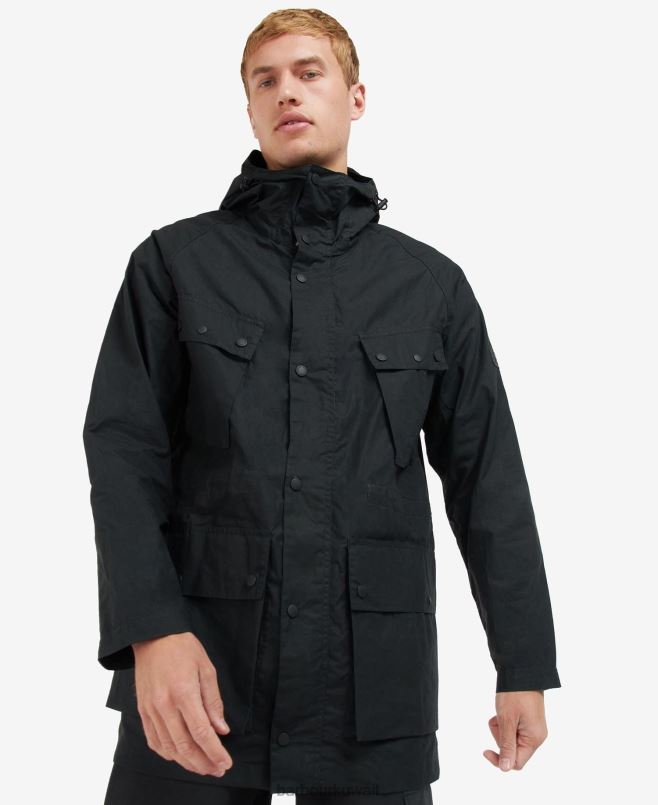 Barbour رجال صفقة معطف سترة عارضة H2VVL176 ملابس أسود كلاسيكي