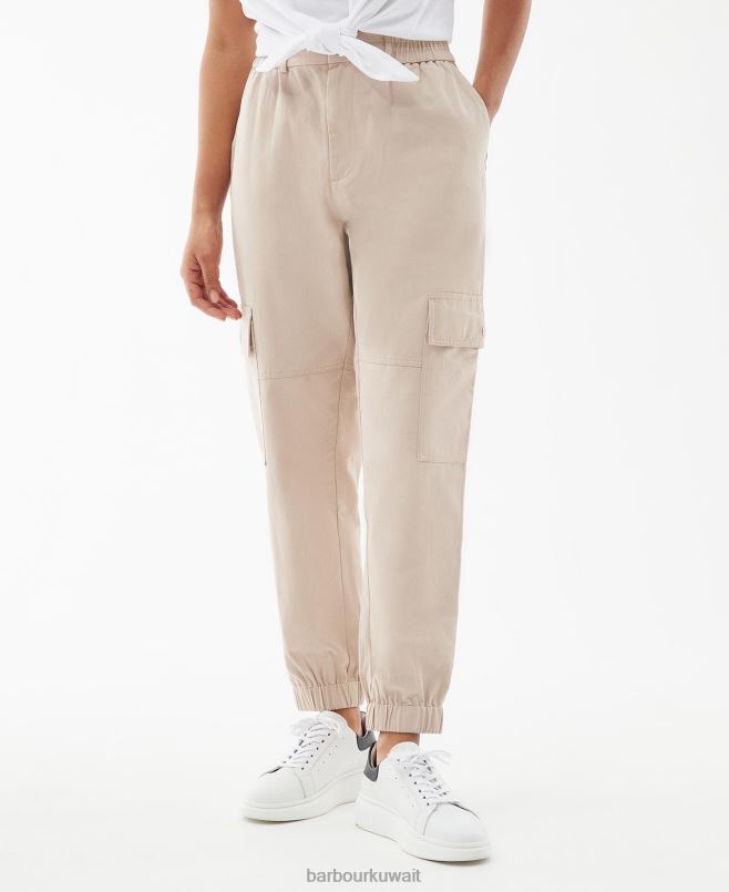 Barbour نحيف بنطلون موناكو H2VVL1771 ملابس منتصف الليل الأخضر