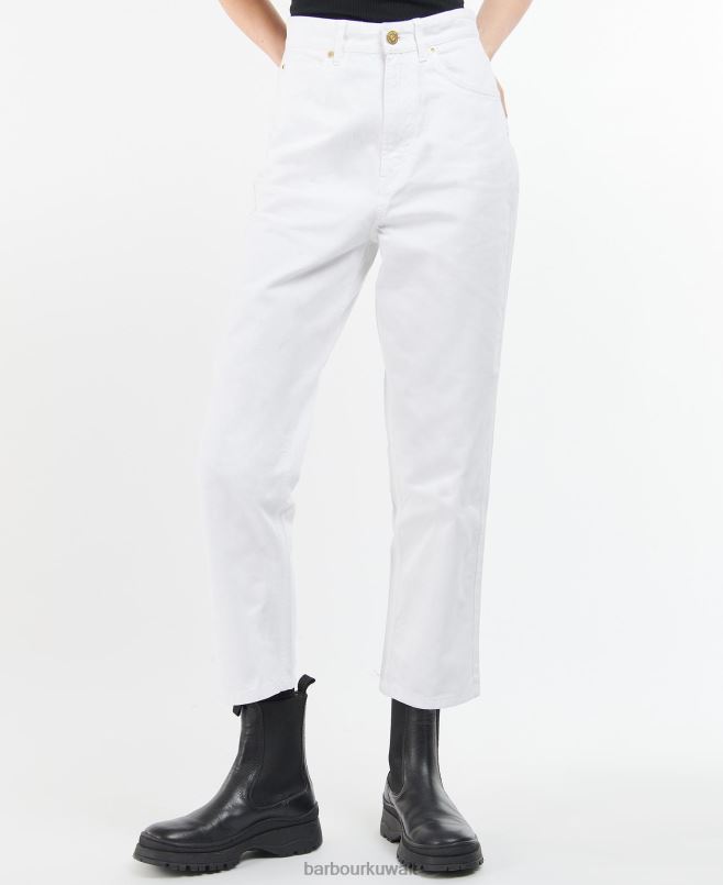 Barbour نحيف غارسيا هاي رايز جان H2VVL1792 ملابس أسود