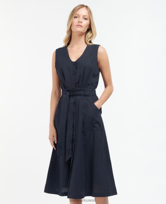 Barbour نحيف فستان رذرجلين H2VVL1816 ملابس النيلي