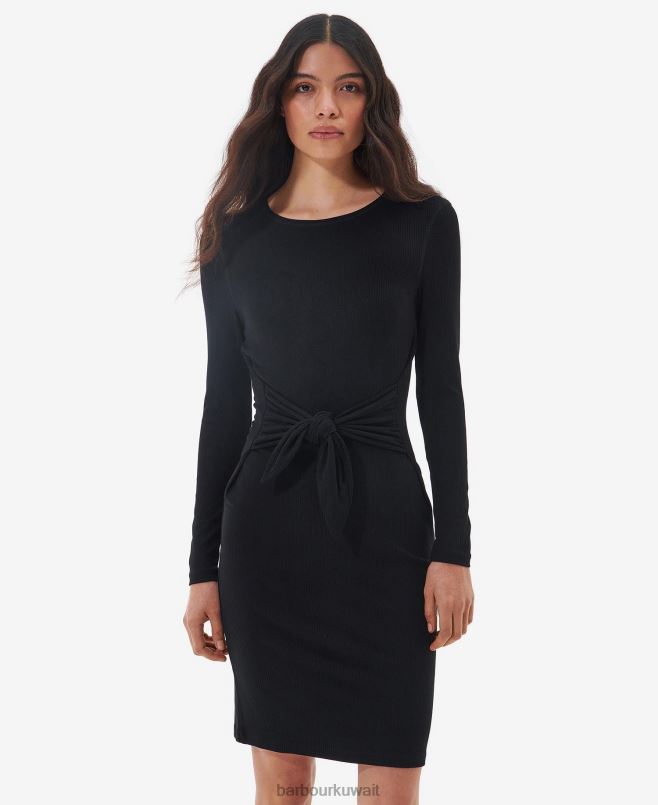 Barbour نحيف فستان وودفيل H2VVL1868 ملابس أسود كلاسيكي