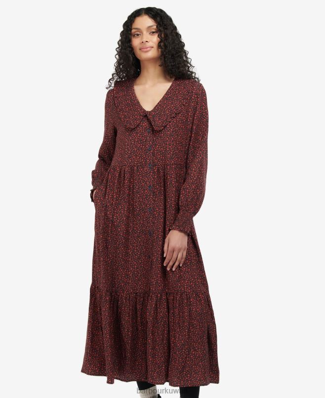 Barbour نحيف فستان انجلسي H2VVL1876 ملابس متعدد الأزهار