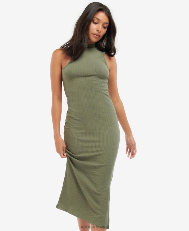 Barbour نحيف فستان اماتي H2VVL1884 ملابس أسود كلاسيكي