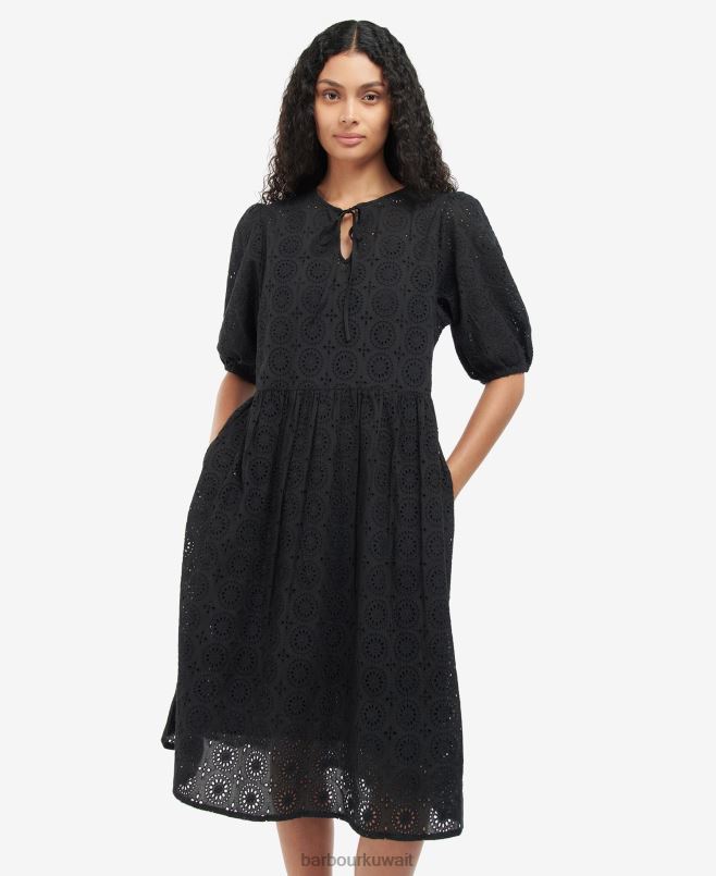 Barbour نحيف فستان كريستي H2VVL1899 ملابس أسود