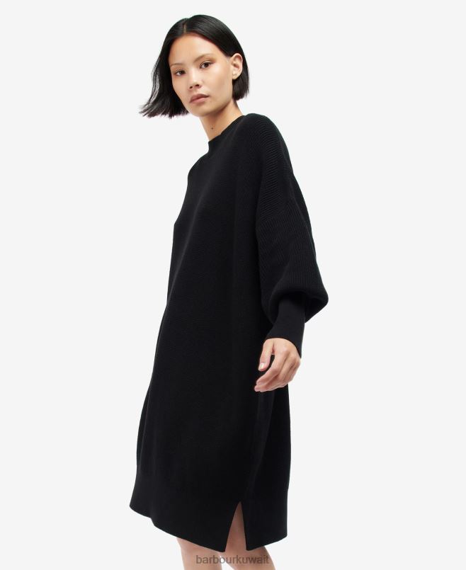 Barbour نحيف فستان جناح H2VVL1909 ملابس أسود