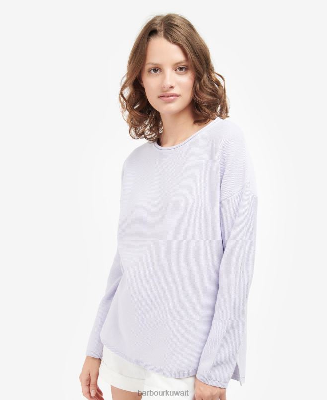 Barbour نحيف سترة محبوكة بحار H2VVL1921 ملابس الخزامى