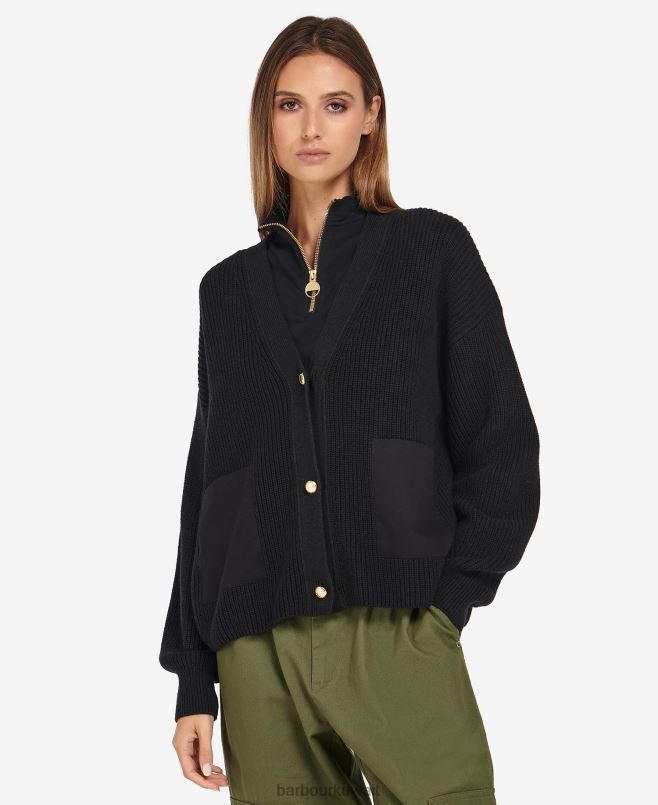 Barbour نحيف كارديجان جينسونز H2VVL1970 ملابس منتصف الليل الأخضر