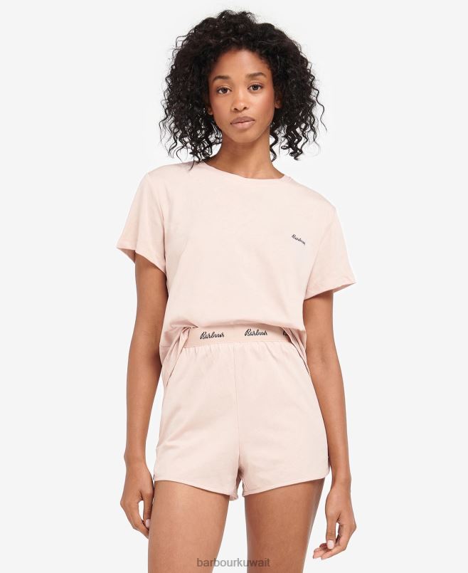 Barbour نحيف مجموعة صالة ميلي H2VVL2042 ملابس وردي فاتح