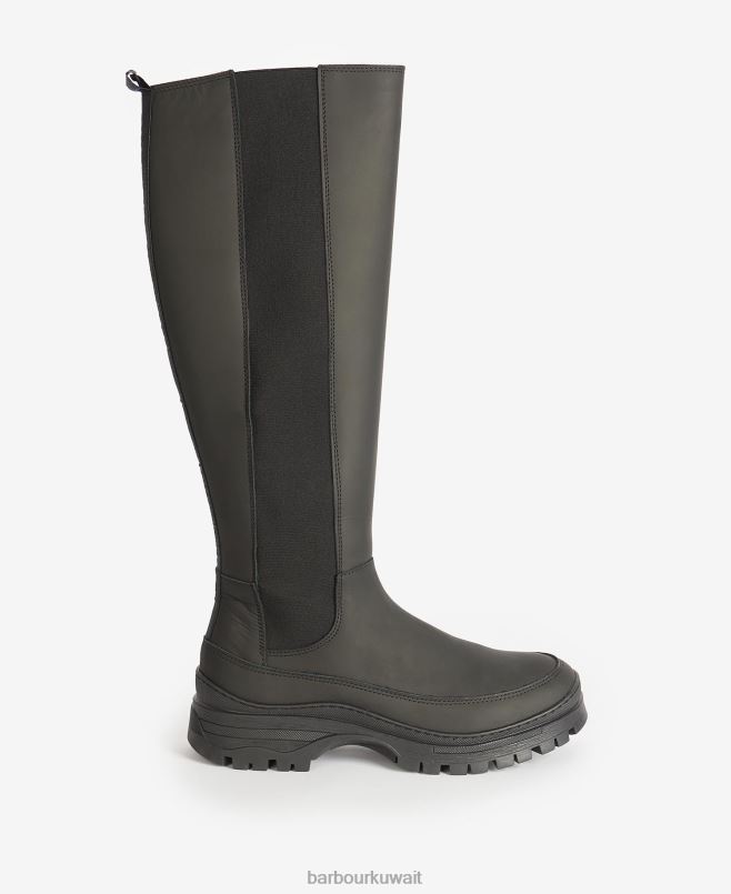 Barbour نحيف أحذية المنصة H2VVL2068 الأحذية كاكي داكن