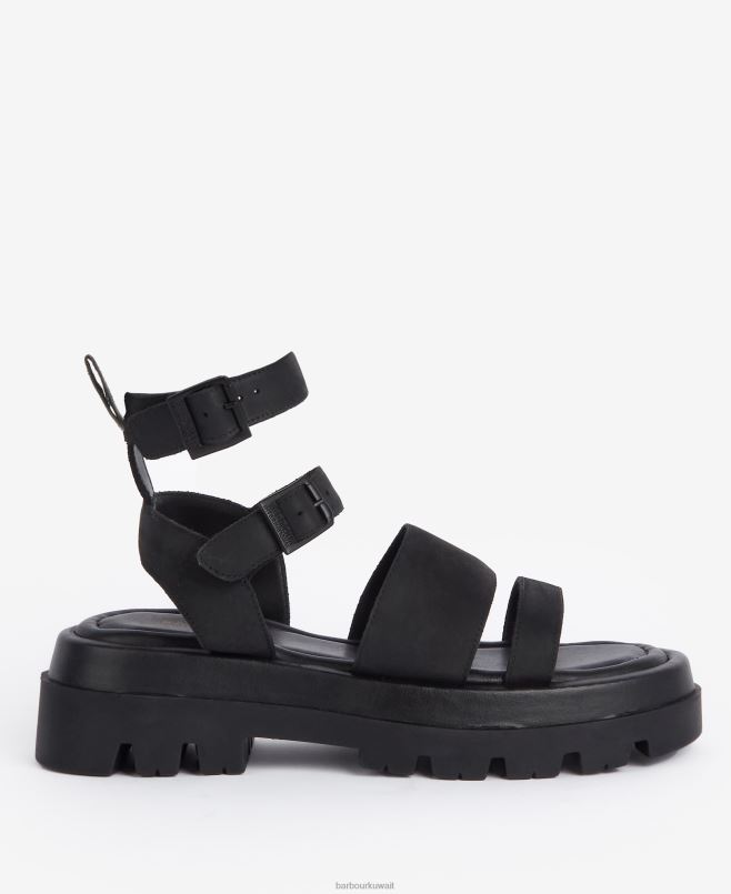 Barbour نحيف الصنادل لوغان H2VVL2122 الأحذية أسود كلاسيكي