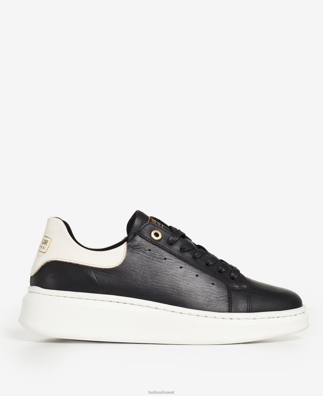 Barbour نحيف المدربين أمانزا H2VVL2129 الأحذية أسود كلاسيكي