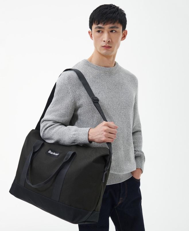 Barbour رجال حقيبة قماش هايفيلد H2VVL2195 مُكَمِّلات البحرية / الزيتون