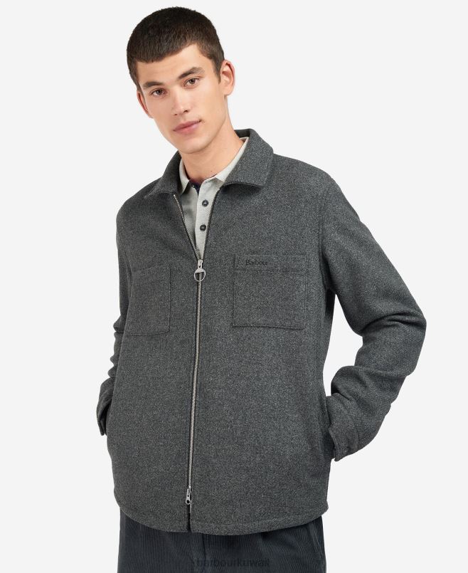 Barbour رجال صوف العاج H2VVL220 ملابس فحم / كوردوفان