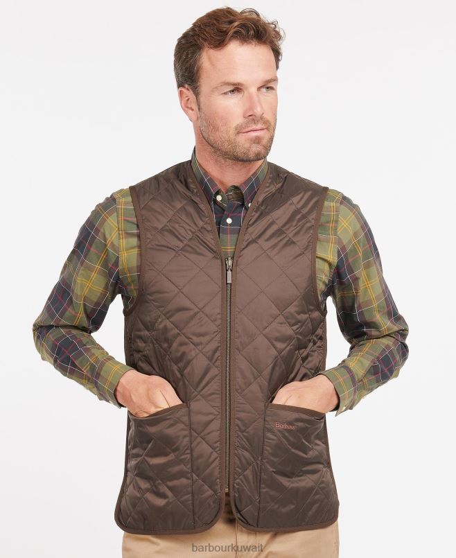 Barbour رجال صدرية مبطنة/بطانة بسحاب H2VVL2328 ملابس ريفي / صامت