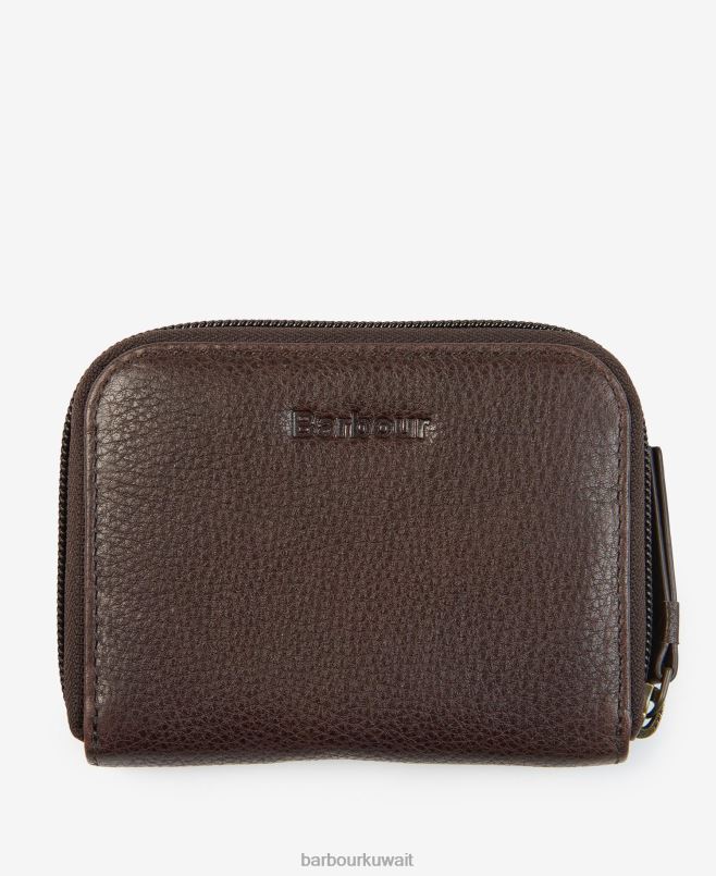 Barbour نحيف محفظة جلدية لير H2VVL2397 مُكَمِّلات بني غامق