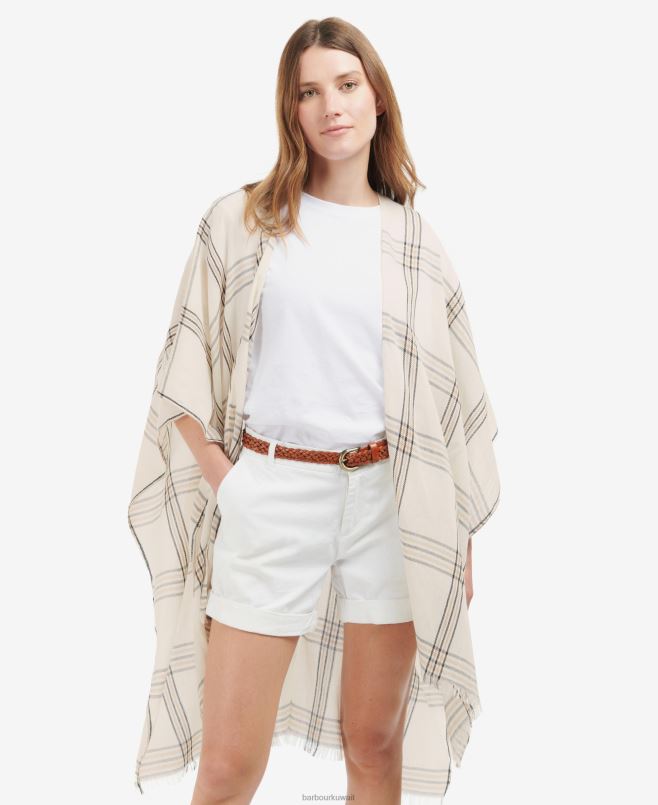 Barbour نحيف وشاح اليشم فحص H2VVL2445 مُكَمِّلات همسة بيضاء