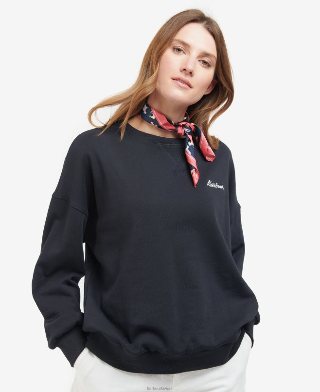 Barbour نحيف وشاح مربع بطبعة كلب H2VVL2451 مُكَمِّلات البحرية / الكلب