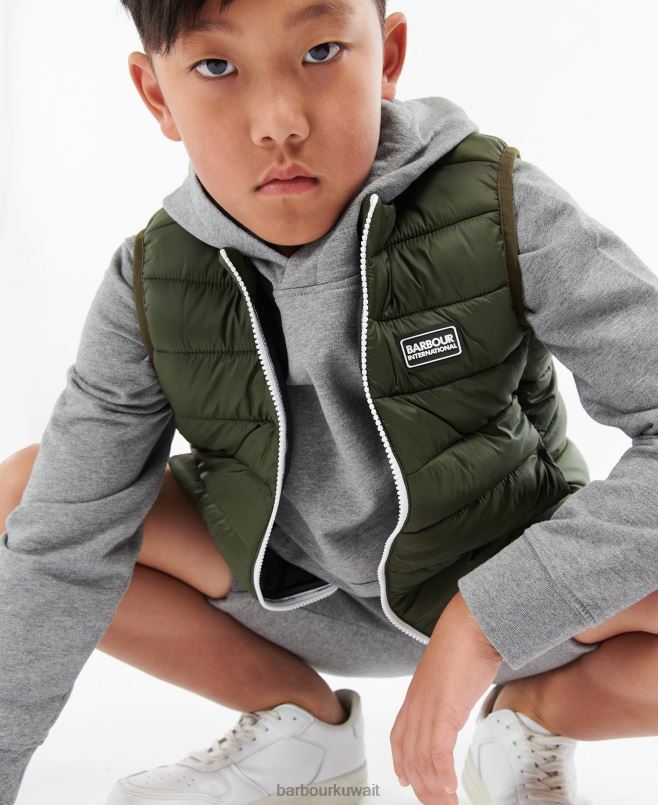 Barbour أولاد جيليه القصب H2VVL2496 ملابس أصفر مسود