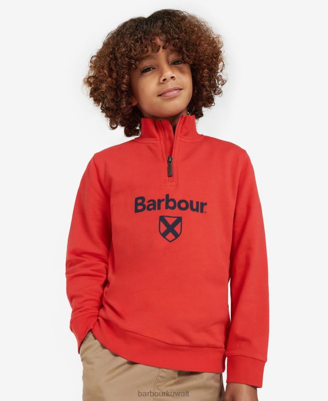Barbour أولاد نصف الرمز البريدي فلويد H2VVL2517 ملابس المارل الرمادي