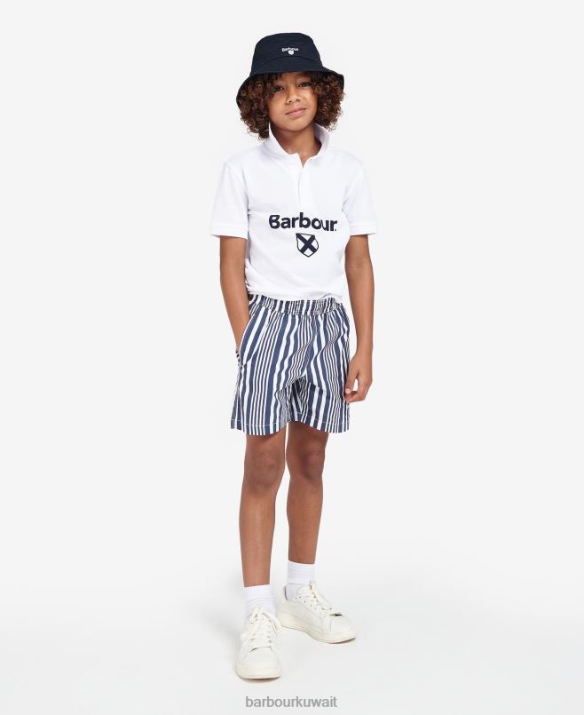Barbour أولاد شورت السباحة ديكهام H2VVL2519 ملابس الكلاسيكية البحرية