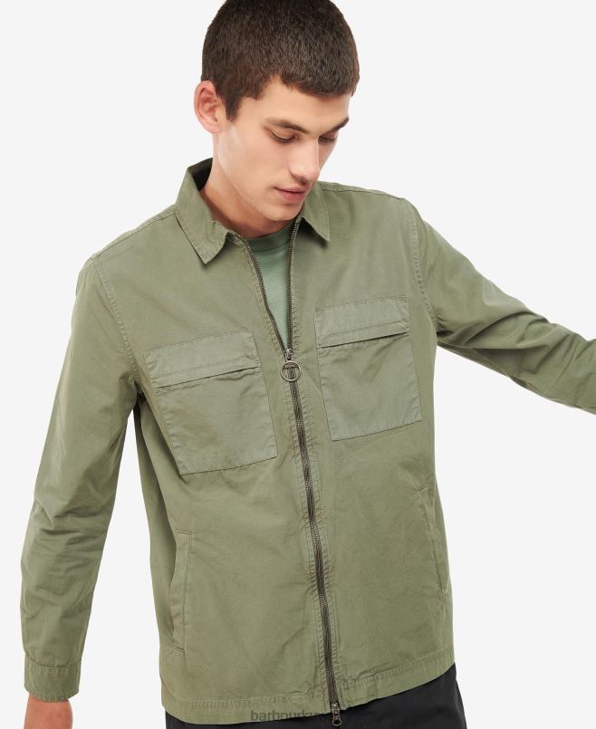Barbour رجال غطاء رسوم H2VVL293 ملابس الصبار الأخضر