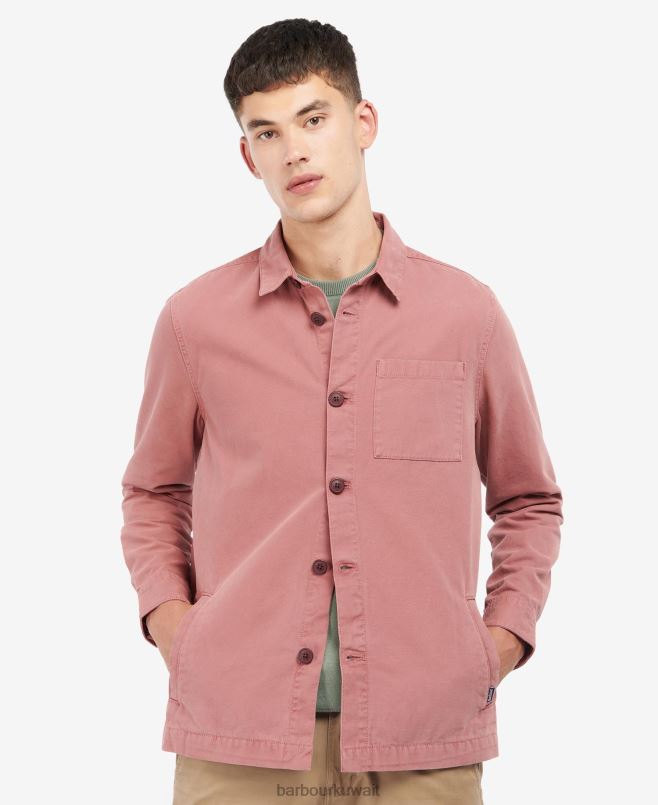 Barbour رجال قميص قطني مغسول H2VVL300 ملابس زيتون ابيض