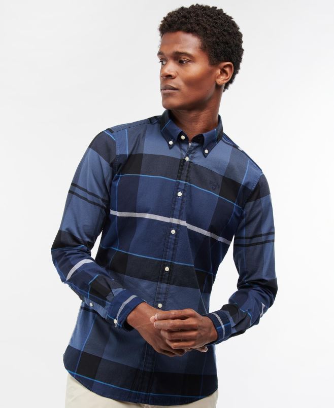 Barbour رجال قميص مفصل ساذرلاند H2VVL374 ملابس الترتان الكلاسيكي
